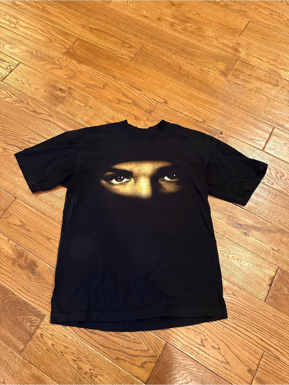 Drake Black T-Shirt with Gold Eye Graphic